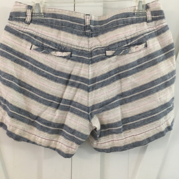 Saint Tropez West, Striped linen/cotton shorts. Size US 6 - Picture 6 of 10